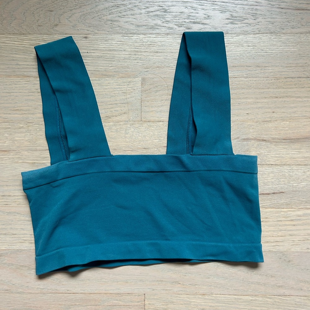 Free People Teal Crop Top